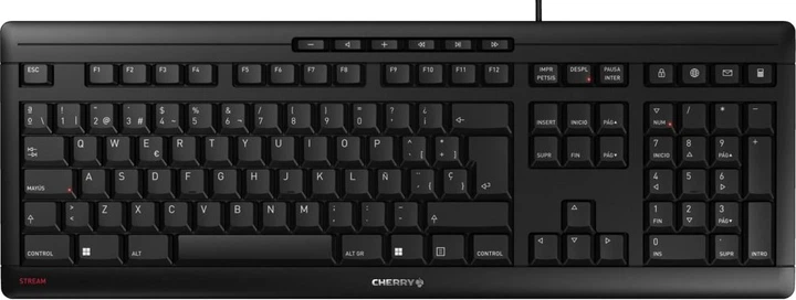 Klawiatura przewodowa Cherry Stream USB Black (JK-8500ES-2) - obraz 1