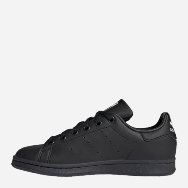Підліткові кеди для дівчинки Stan Smith J на шнурівці екошкіра Розмір 36 Чорні - изображение 2