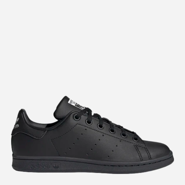 Підліткові кеди для дівчинки Stan Smith J на шнурівці екошкіра Розмір 36 Чорні - изображение 3