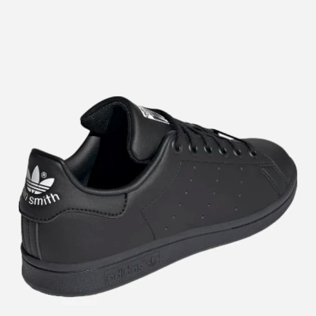 Підліткові кеди для дівчинки Stan Smith J на шнурівці екошкіра Розмір 36 Чорні - изображение 4