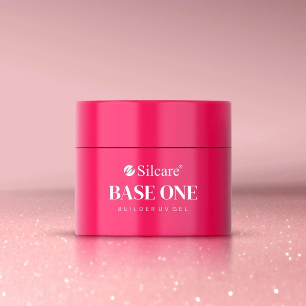 Гель для нарощування нігтів Silcare Base One Shimmer Misty Rose 50 г (5902560565836) - зображення 4