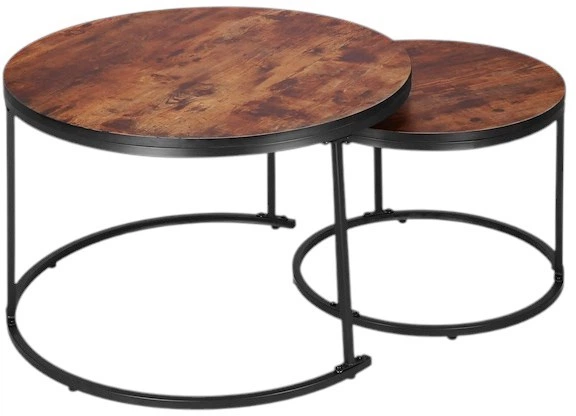 Zestaw stolików kawowych Springos HF0034 70 x 47 cm, 50 x 39.5 cm 2 szt (5907719476001) - obraz 2