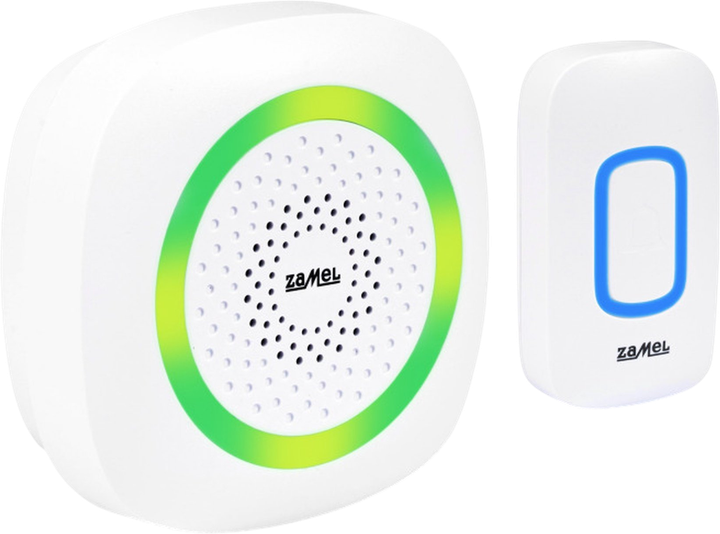 Dzwonek bezprzewodowy bateryjny Zamel Dance II Biały (ST-420W) - obraz 1