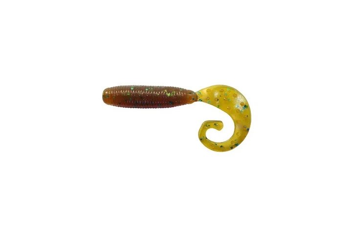 Силікон Reins Fat G-Tail Grub 3"/ 12шт, колір: 565 Motor Oil Green Flake (4306516565) - Фото 1 Силікон Reins Fat G-Tail Grub 3"/ 12шт, колір: 565 Motor Oil Green Flake (4306516565) - зображення 1