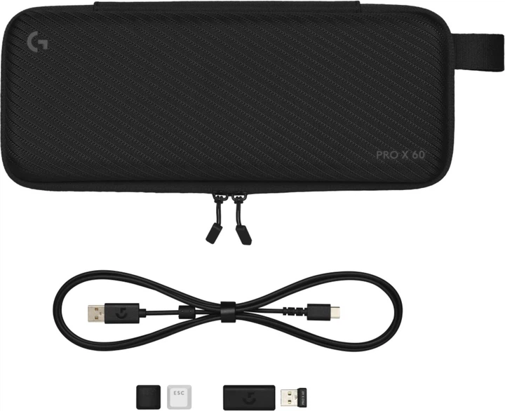 Klawiatura bezprzewodowa Logitech G PRO X 60 LIGHTSPEED Nordic GX Tactile USB/Wireless Black (920-011909) - obraz 7