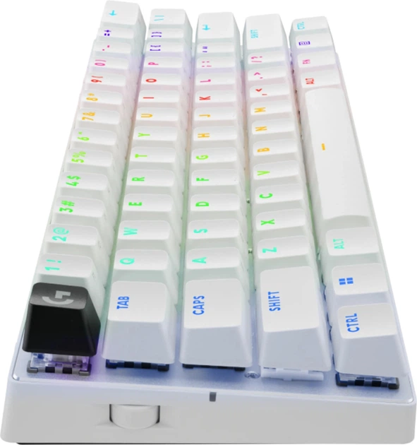 Клавіатура бездротова Logitech G PRO X 60 LIGHTSPEED Nordic GX Tactile USB/Wireless White (920-011928) - зображення 4