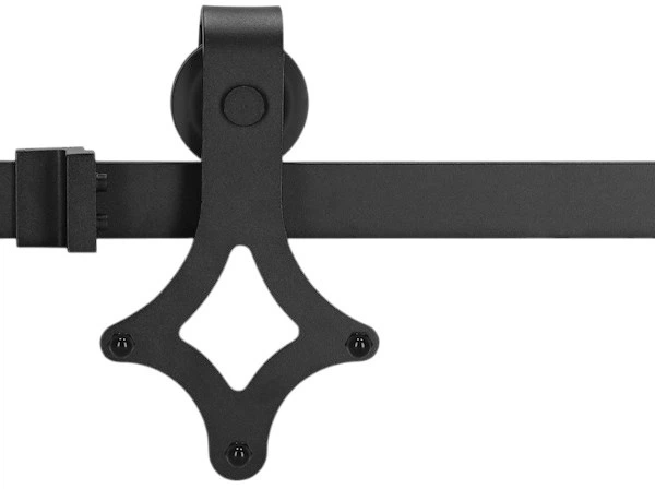 Система для розсувних дверей Springos HA5002 183 см barn door з декоративними фурнітурами, напрямна до 100 кг Чорна (5907719420363) - зображення 7