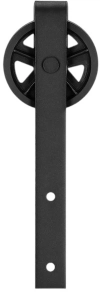 Система для розсувних дверей Springos HA5007 183 см barn door з декоративними фурнітурами, напрямна до 100 кг Чорна (5907719420448) - зображення 6