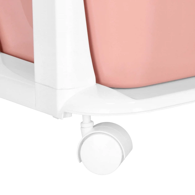 Полиця для іграшок Springos HA0211 з 5 шухлядами на коліщатках Рожево-біла (5908455300452) - зображення 5