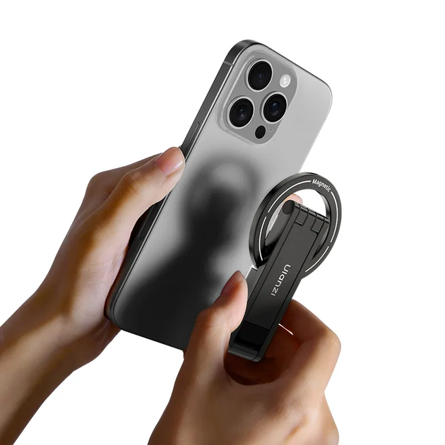 Магнітний штатив Ulanzi MA60 для телефону з MagSafe Black (р.59 × 99 × 8 мм) - Фото 5 Магнітний штатив Ulanzi MA60 для телефону з MagSafe Black (р.59 × 99 × 8 мм) - изображение 5