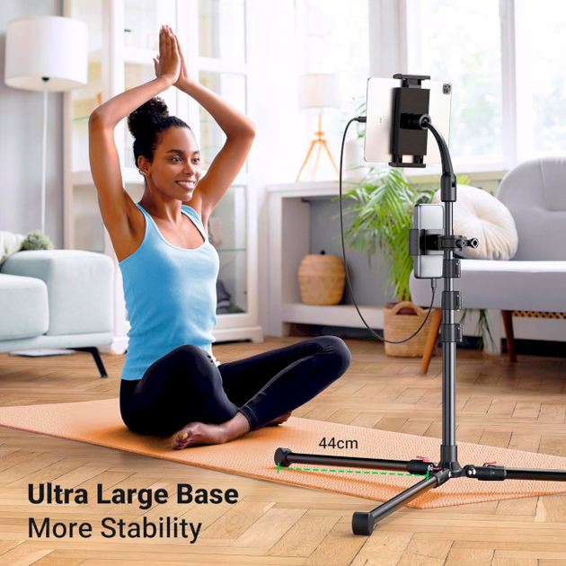 Тримач для смартфона UGREEN LP585 Tablet and Phone Tripod Stand Black (15647) - зображення 3