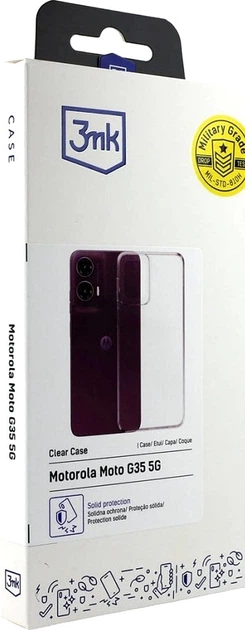 Панель 3MK Clear Case для Motorola Moto G35 5G Transparent (5903108608916) - зображення 3