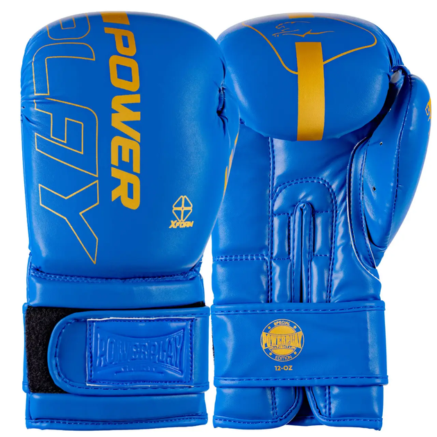 Рукавички боксерські PowerPlay 3089 Alpha розмір 16 унцій, сині - Фото 1 Рукавички боксерські PowerPlay 3089 Alpha розмір 16 унцій, сині - изображение 1