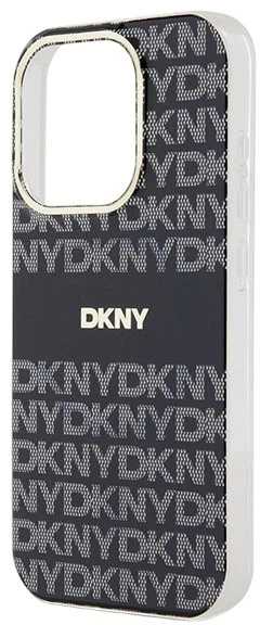 Etui DKNY IML Mono & Stripe MagSafe do Apple iPhone 15 Pro Black (3666339268114) - obraz 5