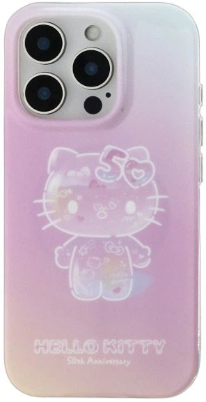 Etui plecki Hello Kitty IML 50TH Anniversary Magsafe do Apple iPhone 16 Pro Pink (HKHMP16LH50AP) - obraz 2