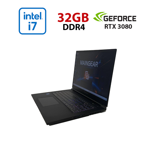 Игровой ноутбук MainGear Vector Pro MG-VCP17I-3080 / 17.3" (1920x1080) IPS / Intel Core i7-11800H (8 (16) ядер по 2.3 - 4.6 GHz) / 32 GB DDR4 / 1000 GB SSD / nVidia GeForce RTX 3080, 16 GB GDDR6, 256-bit / WebCam б/у - Фото 1 Игровой ноутбук MainGear Vector Pro MG-VCP17I-3080 / 17.3" (1920x1080) IPS / Intel Core i7-11800H (8 (16) ядер по 2.3 - 4.6 GHz) / 32 GB DDR4 / 1000 GB SSD / nVidia GeForce RTX 3080, 16 GB GDDR6, 256-bit / WebCam б/у - изображение 1