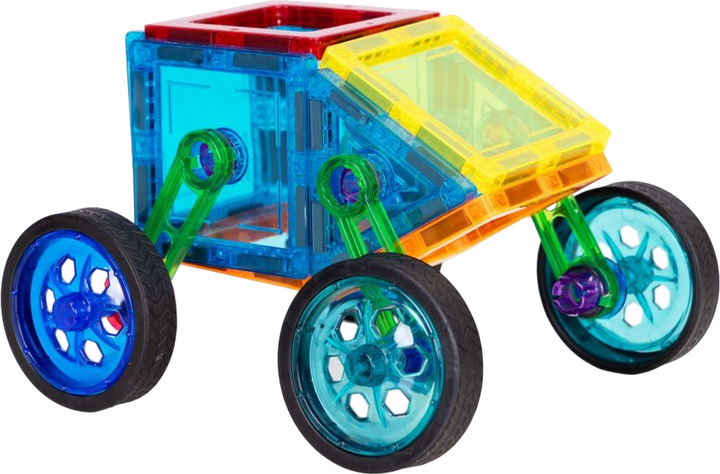 Klocki magnetyczne ModernHome by Multistore Domek autko 48 elementów HC397265 (5905817008193) - obraz 2