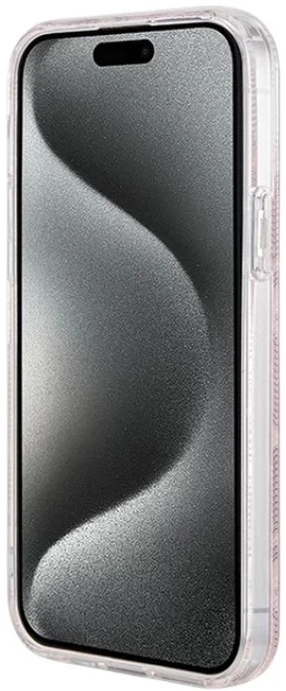 Панель Guess IML GCube MagSafe для Apple iPhone 15 Plus/14 Plus Pink (3666339221997) - зображення 5