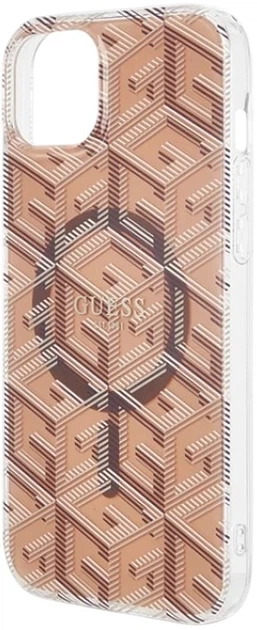 Панель Guess IML GCube MagSafe для Apple iPhone 15 Plus/14 Plus Brown (3666339222130) - зображення 6