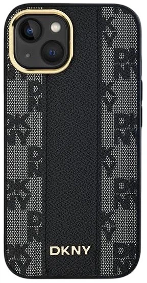Панель DKNY Leather Checkered Mono Pattern MagSafe для Apple iPhone 15 Plus / 14 Plus Black (3666339259846) - зображення 3