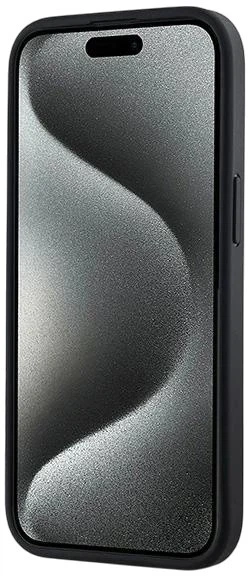 Панель DKNY Leather Checkered Mono Pattern MagSafe для Apple iPhone 15 Plus / 14 Plus Black (3666339259846) - зображення 7