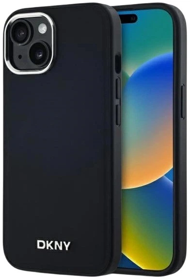 Панель DKNY Plain Logo MagSafe для Apple iPhone 15 Plus Black (3666339260125) - зображення 1