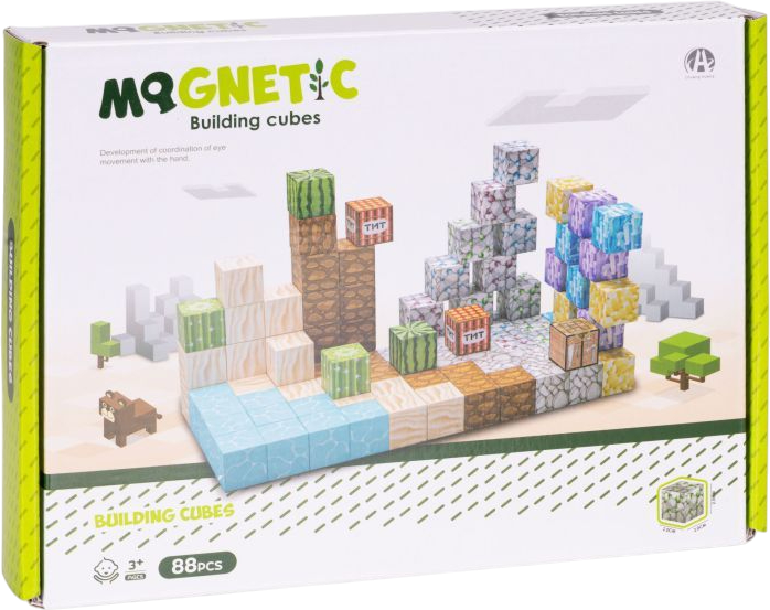 Klocki magnetyczne ModernHome by Multistore 88 elementów HC740656 (5905817008360) - obraz 1