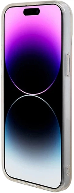 Панель Guess IML Iridescent MagSafe для Apple iPhone 15 Plus/14 Plus Pink (3666339155070) - зображення 5