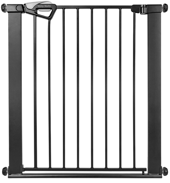Захисна брамка Milly Mally Бар'єр для сходів Guardy 83 Black (5907090700757) - зображення 1
