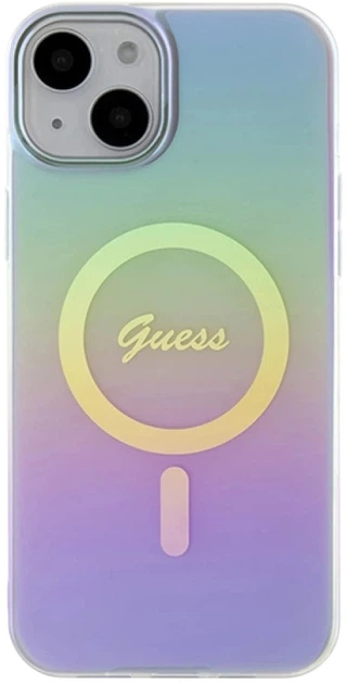Панель Guess IML Iridescent MagSafe для Apple iPhone 15 Plus/14 Plus Purple (3666339154790) - зображення 2