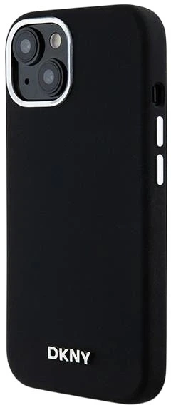 Панель DKNY Liquid Silicone Small Metal Logo MagSafe для Apple iPhone 15 Plus / 14 Plus Black (3666339265724) - зображення 2