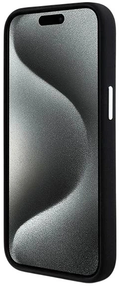 Панель DKNY Liquid Silicone Small Metal Logo MagSafe для Apple iPhone 15 Plus / 14 Plus Black (3666339265724) - зображення 7