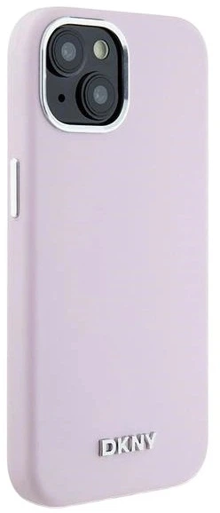 Панель DKNY Liquid Silicone Small Metal Logo MagSafe для Apple iPhone 15 Plus / 14 Plus Pink (3666339265861) - зображення 4