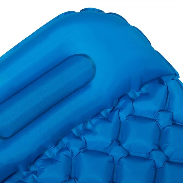 Materac dmuchany turystyczny Springos PM048 190 x 58 x 4 cm Niebieski (5907719479675) - obraz 10