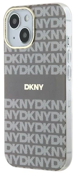 Etui DKNY IML Mono & Stripe MagSafe do Apple iPhone 15 / 14 / 13 Beige (3666339267957) - obraz 2