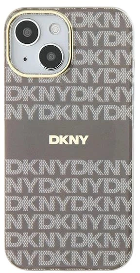 Etui DKNY IML Mono & Stripe MagSafe do Apple iPhone 15 / 14 / 13 Beige (3666339267957) - obraz 3