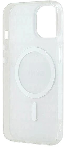 Etui DKNY IML Mono & Stripe MagSafe do Apple iPhone 15 / 14 / 13 Beige (3666339267957) - obraz 6