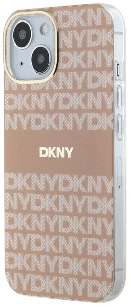 Etui DKNY IML Mono & Stripe MagSafe do Apple iPhone 15 / 14 / 13 Pink (3666339267674) - obraz 2