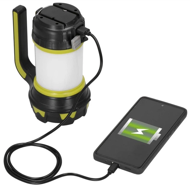 Ліхтар акумуляторний багатофункціональна Springos CS0125 з функцією powerbank (5907719479743) - зображення 6