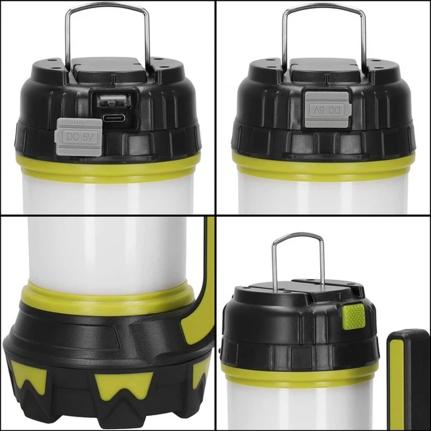 Ліхтар акумуляторний багатофункціональна Springos CS0125 з функцією powerbank (5907719479743) - зображення 18