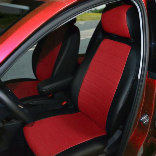 Чехлы на сиденья AVTOMANIA L-LINE (Экокожа) для Nissan Qashqai+2 2008 ...