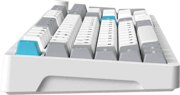 Клавиатура беспроводная GamePro Asgard Drakkar Keychron Super Red Switch Wireless/Bluetooth/USB White (MK305WH) - изображение 3