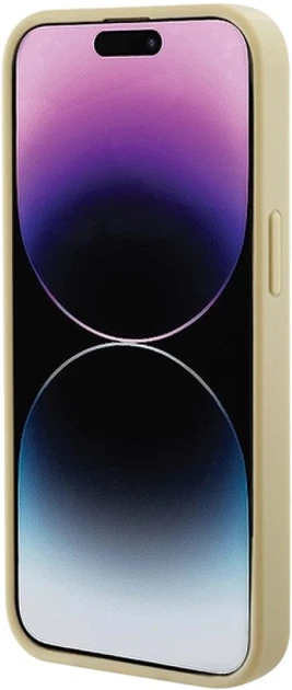 Панель Guess Saffiano MagSafe для Apple iPhone 15 Plus/14 Plus Gold (3666339156053) - зображення 5