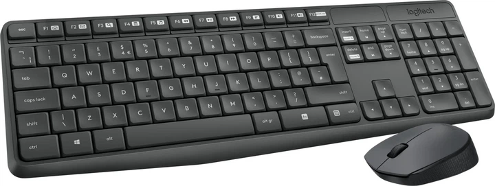 Zestaw bezprzewodowy Logitech MK235 Nordic USB 2.4 GHz Black (920-007921) - obraz 2