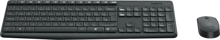 Zestaw bezprzewodowy Logitech MK235 Nordic USB 2.4 GHz Black (920-007921) - obraz 3