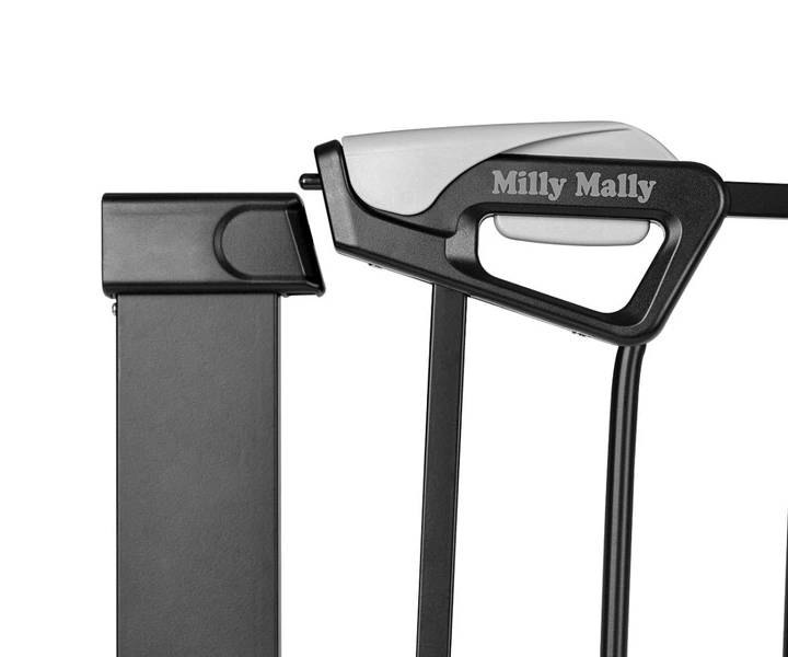 Захисна брамка Milly Mally Бар'єр для сходів з розширеннями Guardy 104 Black (5907090700788) - зображення 7