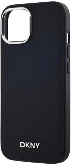 Etui DKNY Plain Logo MagSafe do Apple iPhone 15 Black (3666339260118) - obraz 5