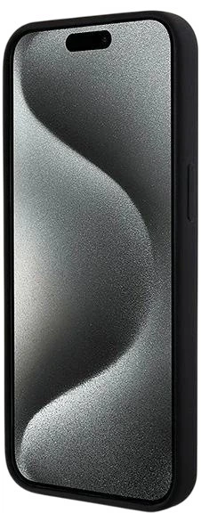 Etui DKNY Liquid Silicone White Printed Logo MagSafe do Apple iPhone 15 Pro Max Black (3666339266721) - obraz 7