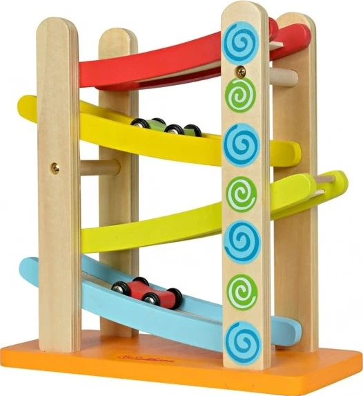 Дерев'яна гоночна траса Eichhorn з 3 машинками 100002220 (4003046022209) - зображення 1