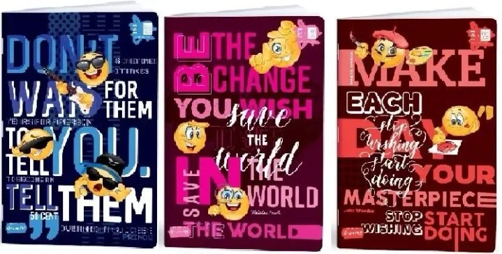 Набір зошитів GDD Emoti A4 40 аркушів у клітинку 10 шт (3858888480561) - зображення 1